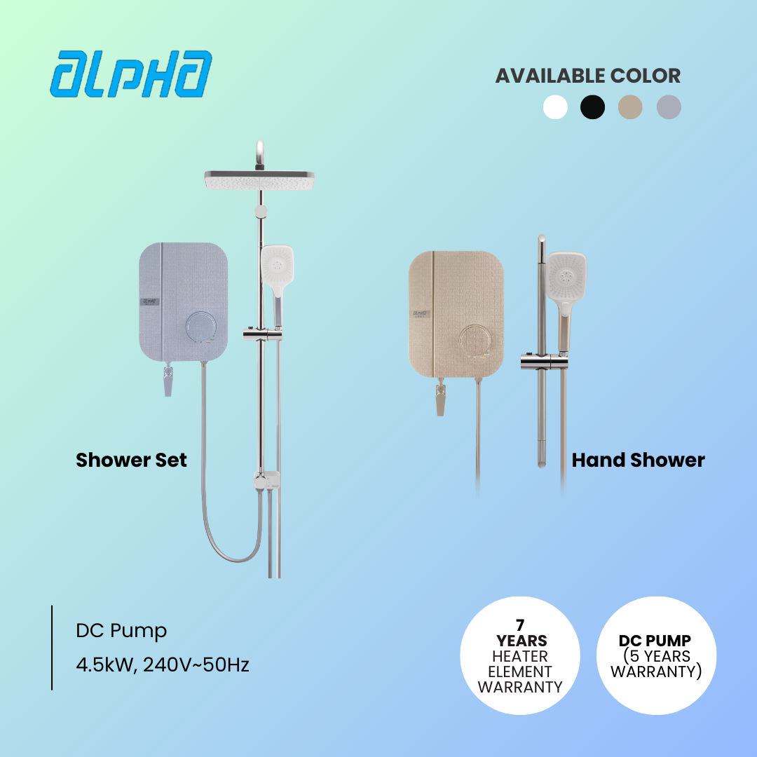 [Alpha] WES7-Basic Hand Shower & Rain Shower Set