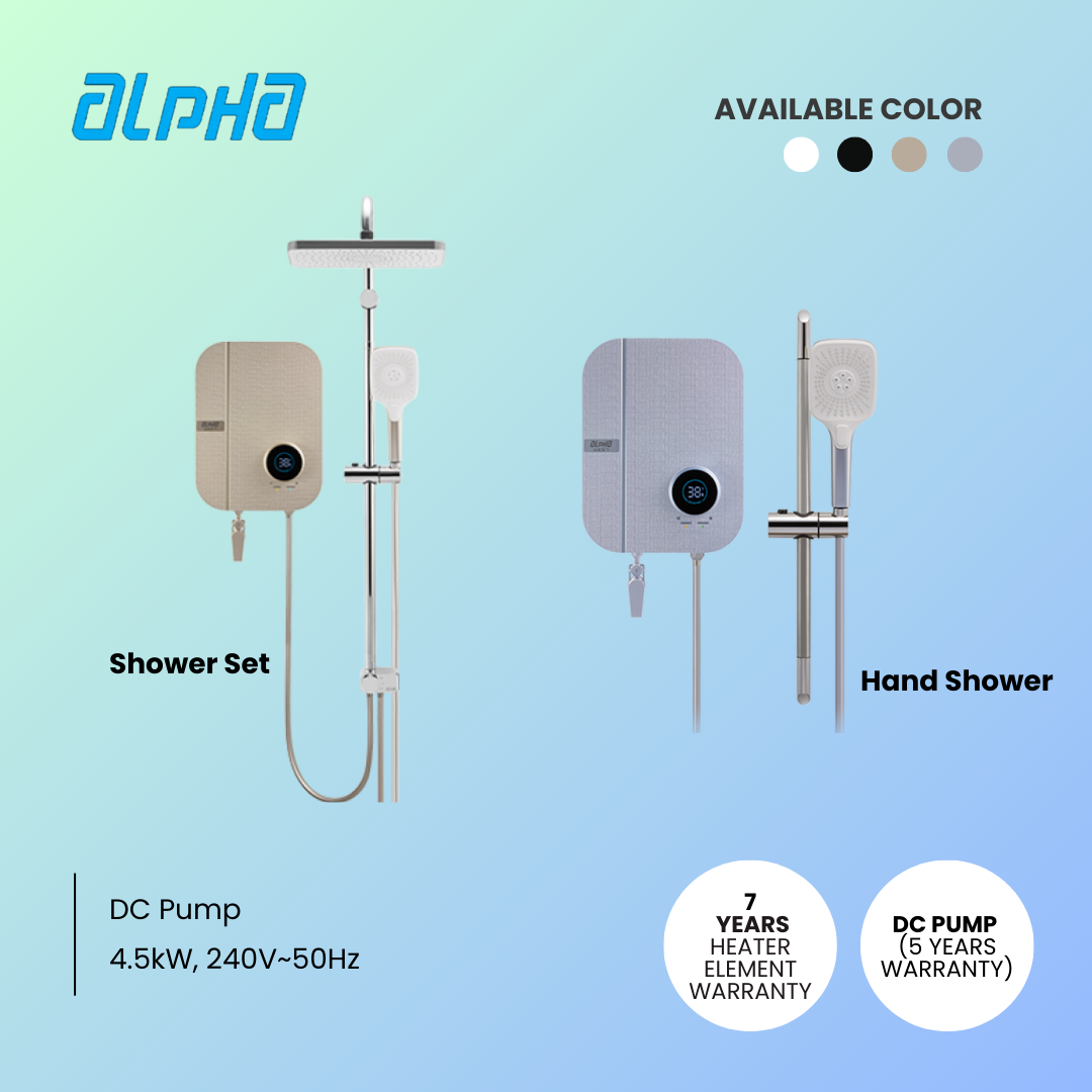 [Alpha] WES7-Digital Hand Shower & Rain Shower Set